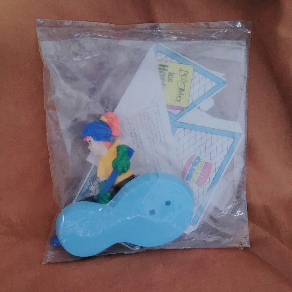 1994 Burger King Kids Club Kid Ice Hockey Boomer In Original Packaging